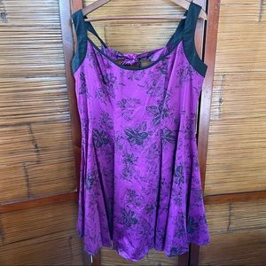 50s Rockabilly Inspired Purple Flare Dress
